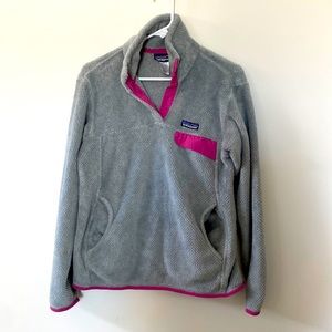 Patagonia fleece pullover with pockets
